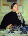 Lady at the Tea Table mothers children Mary Cassatt